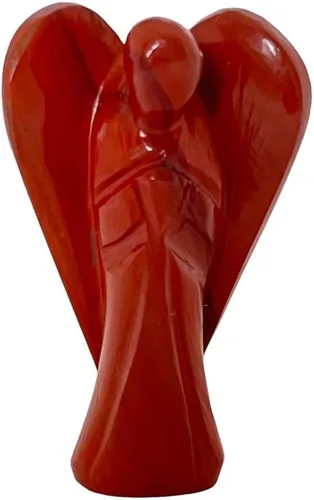 Vista 18 de Anaya Agate Estatua de ángel de amazonita, hermoso ángel de la guarda de 2 pulgadas, ángel de cristal natural, dijes de ángel tallados a mano