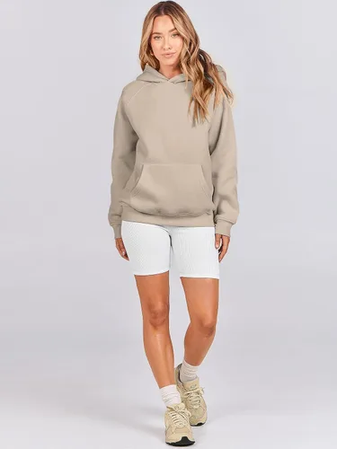 Vista 67 de ANRABESS - Sudaderas con capucha para mujer, sobre talla, de vellón de manga larga, modelo de 2024, para otoño