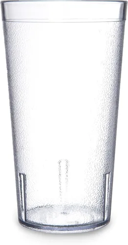 Vista 2 de Carlisle Vaso de plástico, 16 onzas, textura de guijarros, apilable