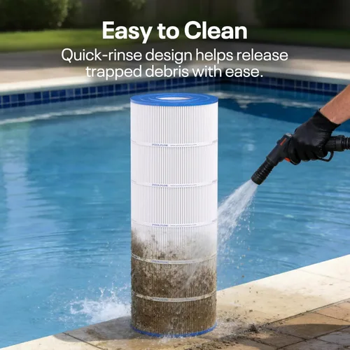 Vista 8 de POOLPURE Filtro de piscina PLFC-8610 sustituye a PA100, Ultral-D1, Unicel C-8610, C-7487, Filbur FC-1290, Hayward CX1100-RE, Hayward c1100, cartucho