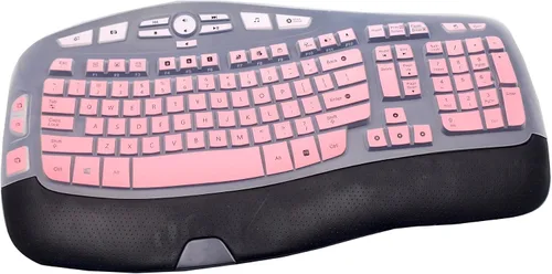 Vista 9 de Logitech K350 MK570 MK570 - Funda de silicona para teclado inalámbrico, Logitech K350 MK550 MK570 (negro)