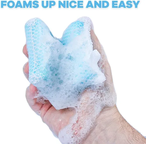 Vista 5 de Esponja de malla suave para lavar platos, de secado rápido, resistente al olor, limpieza suave para cocina, platos, limpieza del hogar, sartenes