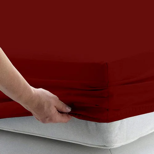 Vista 4 de Rajlinen Split Queen Sheet Set for Adjustable Bed, 100% Egyptian Cotton, 5 Piece Set, Dual 16" Deep Pocket Fitted Sheets, Soft, Cooling, Breathable