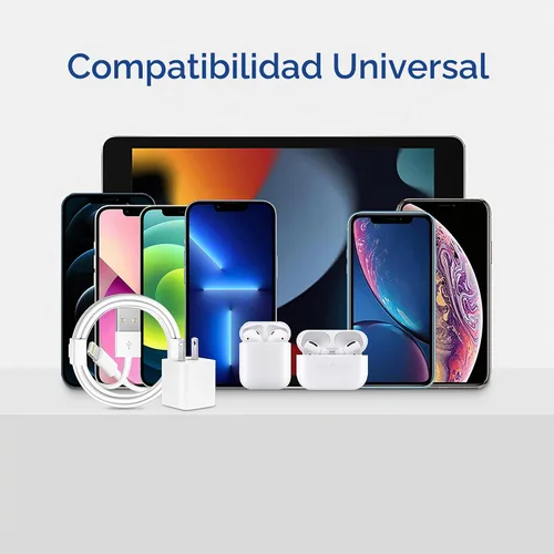 Vista 7 de Cables de carga para iPhone, [certificado MFi], paquete de 3 cables Lightning a USB compatibles con iPhone 11/Pro/X/Xs Max/XR/8 Plus/7 Plus/6/iPad
