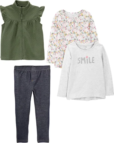 Vista 30 de Simple Joys by Carter's girls 4-piece Playwear Set