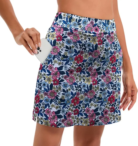 Vista 3 de Oyamiki - Falda pantalón deportiva para mujer, diseño ligero ideal para tenis, correr, entrenamiento, deporte y golf