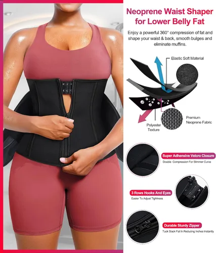 Vista 5 de TrainingGirl - Cinturón para entrenamiento de cintura para mujer