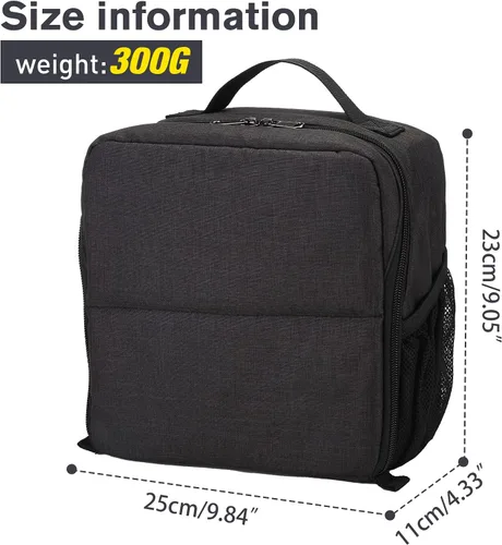Vista 3 de BAIGIO Bolsa de inserción para cámara, funda interior de alta capacidad, a prueba de golpes y resistente al agua, bolsa interior para cámara DSLR