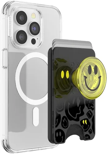 Vista 10 de PopSockets Cartera adhesiva para teléfono y tarjetero con agarre, púrpura - Aura
