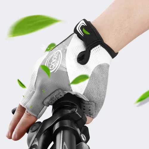 Vista 4 de CXWXC Guantes de ciclismo para hombres y mujeres Guantes de ciclismo transpirables de gel para bicicleta de montaña Guantes antideslizantes