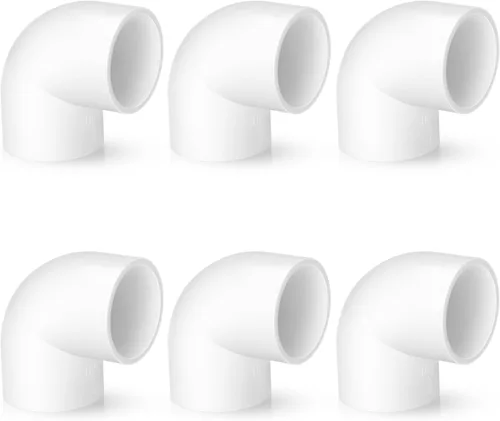 Vista 11 de Tapa de extremo de PVC de 1 pulgada, paquete de 10 conectores de codo de tubería, accesorios de tubería de PVC SCH40 de grado para muebles