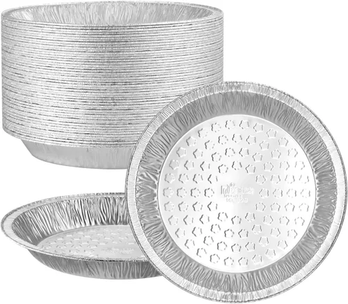 Vista 7 de Mini moldes para tartas de papel de aluminio de 5 pulgadas, paquete de 100