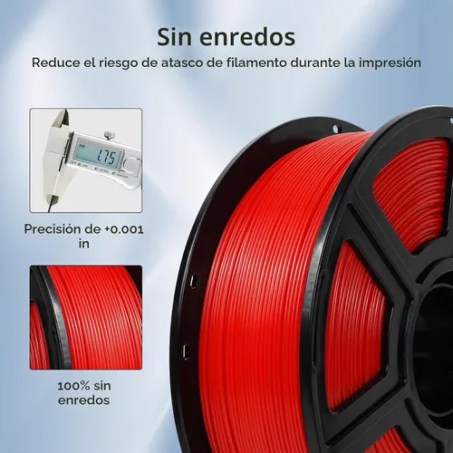 Vista 6 de FLASHFORGE - Filamento ASA para impresora 3D, 1.75mm Negro, bobina de 1kg (2.2lbs), precisión dimensional de +/- 0.02mm, duradero, alta resistencia