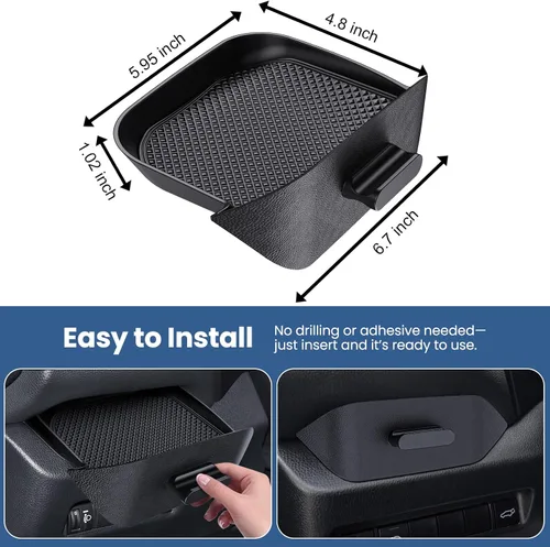 Vista 7 de DIAMOOKY Organizador de consola central mejorado compatible con Toyota RAV4 2025 2024 2023 2022 2022 2021 2020 2019, accesorios interiores, caja