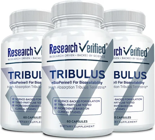 Vista 9 de Research Verified® Tribulus Terrestris - 1500mg- 95% Furostanol Saponinas, 5% Bioperine® - 60 Cápsulas - 1 Botella