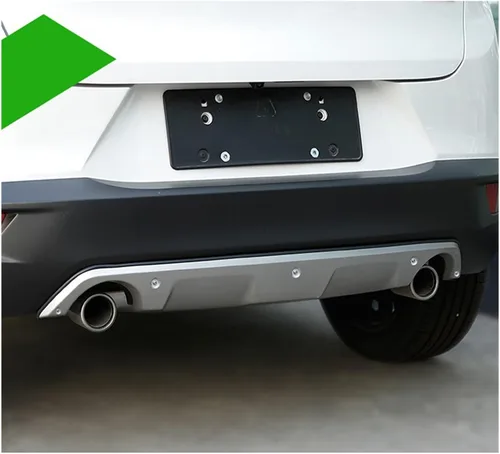 Vista 4 de Parachoques delantero y trasero compatible con Mazda CX-3 CX3 2016-2022, protector de difusor de acero inoxidable (color : parachoques delantero)