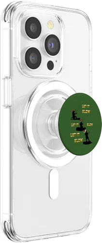 Vista 3 de Festive Christmas Seasonal Holiday Kitesurfing 2 PopSockets MagSafe PopGrip for iPhone