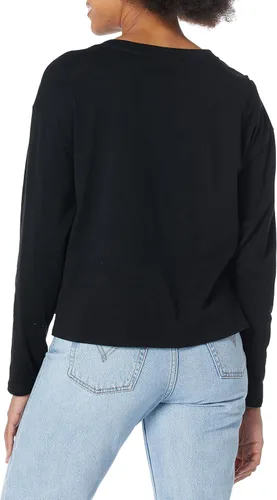 Vista 2 de Calvin Klein Camiseta de manga larga con cuello alto cuadrado para mujer