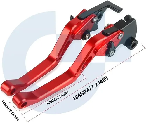 Vista 3 de TOKAC Freno de mano para Yamaha XTZ125 XTZ 125 2014 2015 Accesorios de carreras de motocicleta CNC Palancas de embrague de freno manillar mango