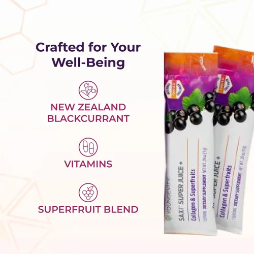Vista 5 de Youngevity SaXi Super Juice Plus - Mezcla de bebida con colágeno y grosella