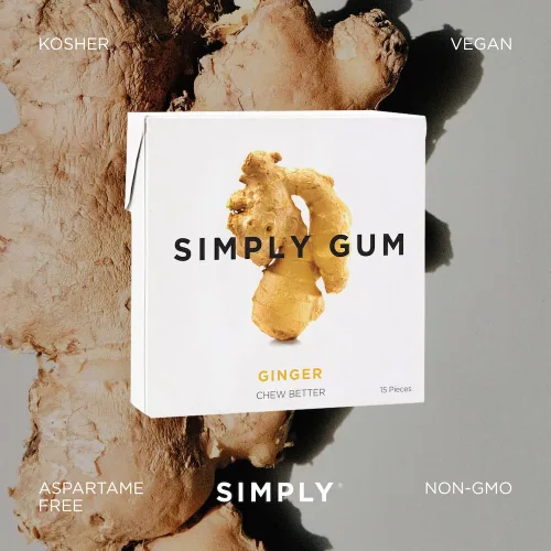 Vista 5 de Simply Gum Goma de mascar natural (jengibre, 15 unidades (paquete de 1))