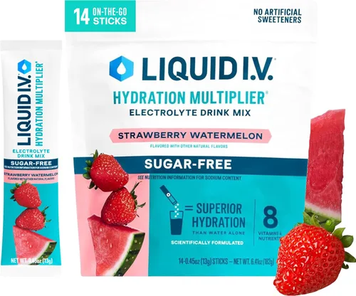 Vista 15 de Liquid I.V. Electrolitos de hidratación sin azúcar, uva verde, 14