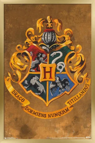 Vista 15 de Trends International Wizarding World: Harry Potter-Hogwarts, póster de pared con cresta de 14.725 x 22.375 pulgadas, versión enmarcada de madera