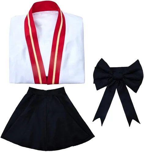 Vista 5 de BYHai Rengoku Kyoujurou - Disfraz de cosplay de anime japonés Lolita kimono sirvienta de sirvienta uniforme para adultos