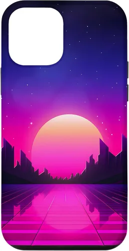 Vista 16 de Retrowave Vaporwave Synthwave 80s Style Case for iPhone 17