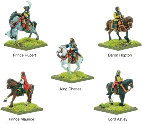 Vista 3 de Warlord Games Pike & Shotte Epic Battles - English Civil Wars Royalist Commanders Military Table Top Wargaming Plastic Model Kit 212413001
