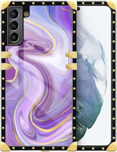 Vista 88 de Funda compatible con Samsung Galaxy S10 4G, TPU suave de lujo y parte trasera de policarbonato duro para niñas y mujeres, funda protectora a prueba