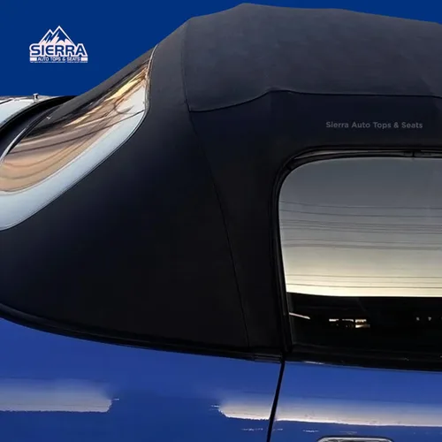 Vista 6 de Repuesto de techo de convertible completo de vinilo para Mazda Miata Cabriolet 1990-2005 con ventana de plástico transparente y protección contra