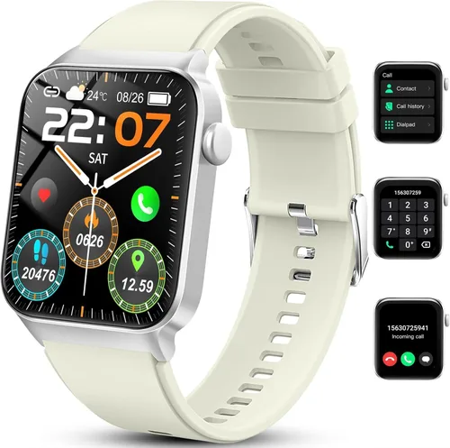 Vista 11 de Smart Watch for Men Women (Answer/Make Call), 1.96"HD Smartwatch with Heart Rate/Sleep Monitor/Pedometer, 113+ Sports Modes, New Fitness Watch IP68