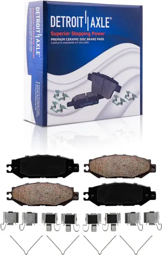 Vista 25 de Detroit Axle - Pastillas de Freno Delantero Izquierdo Reemplazo de Pinza de Disco para Dodge Ram 1500 Dakota Mitsubishi Raider - Juego de 3 piezas