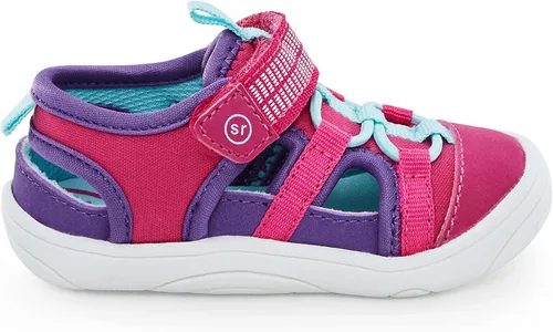 Vista 3 de Stride Rite 360 Tenis Blake para niñas, fucsia, talla 3 para bebés, Fuschia