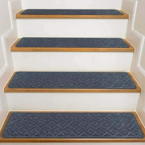 Vista 8 de Stair Treads for Wooden Steps Indoor, KOOTETA 1 Pack 20" X 32" Non Slip Beige M
