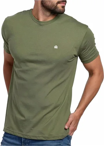 Vista 22 de Camisetas casuales de algodón suave con cuello redondo y ajuste atlético