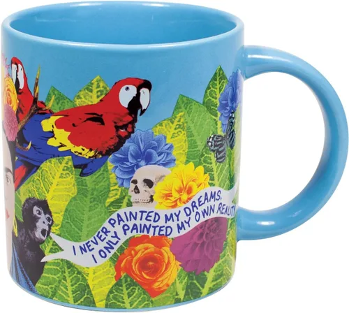 Vista 5 de The Unemployed Philosophers Guild Frida Kahlo Art Coffee Mug - Citas famosas en inglés y español