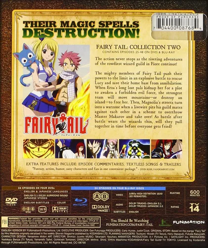 Vista 2 de Fairy Tail Collection Two (Episodes 25-48) Blu-ray