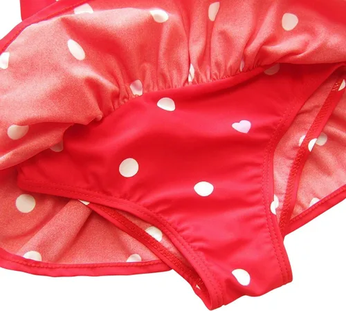 Vista 3 de Jastore - Traje de baño de una pieza para niñas bebés con diadema