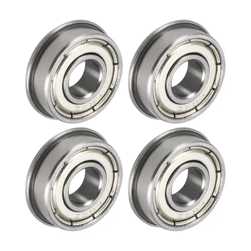 Vista 14 de uxcell Rodamiento de bolas con brida FR8ZZ, 4 rodamientos de brida ABEC1 de doble blindaje de acero cromado de 1/2 "x 1 1/8" x 5/16 pulgadas