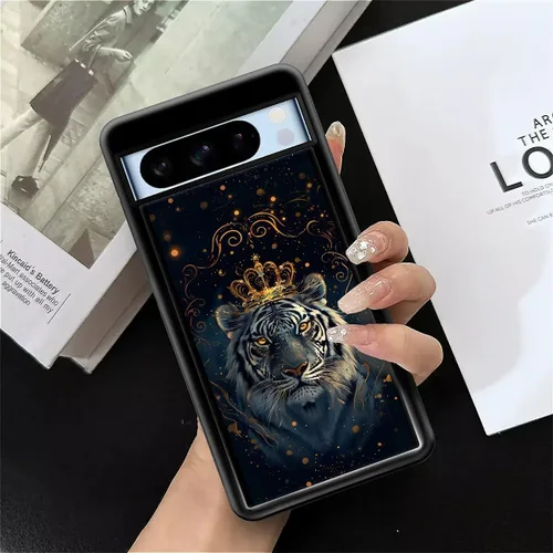 Vista 191 de Compatible con Google Pixel 4A 5G Mobile Case Creative Acrylic Panel trasero Silicona Protección Grip especialmente diseñado para Google Pixel 4A 5G