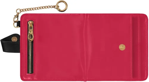 Vista 2 de ODAWA RFID Wallet Slim Crimson Foldable Wallet with 7 Card Slots