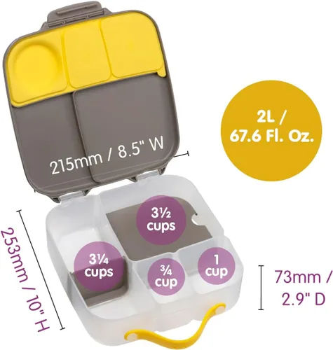 Vista 7 de Bbox - Lonchera Bento Jumbo Batman Lonchera para niños y adultos, 4 compartimentos, a prueba de fugas, apta para lavavajillas, sin BPA, sin PFAS