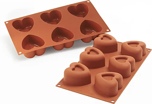 Vista 4 de Silikomart Molde de silicona Classic Collection, forma de corazón, grande