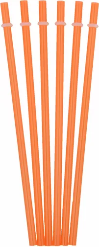 Vista 2 de 6 sorbetes reutilizables Tiki Tumblers para vasos sin BPA, compatibles con Tervis, Signature, y otras marcas de vasos, Variados