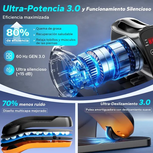 Vista 5 de Máquina elíptica para debajo del escritorio, ejercitador de piernas elipse como se ve en la televisión mientras está sentado para personas mayores