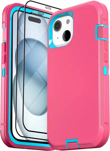 Vista 14 de Funda para iPhone 15 Pro Max (6.7 pulgadas), con 2 protectores de pantalla de vidrio templado