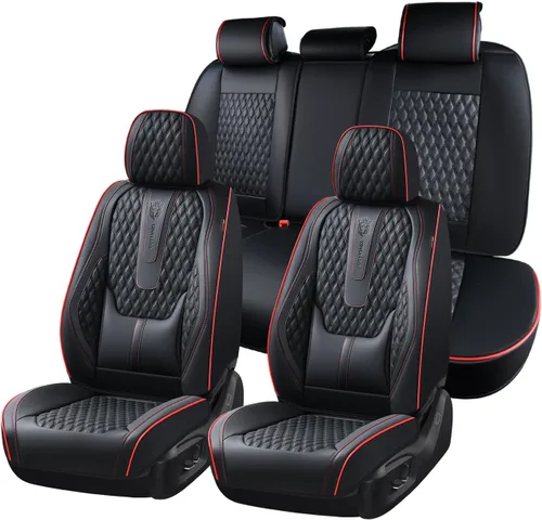 Vista 58 de Coverado Fundas de asiento delantero, fundas de asiento delantero de automóvil, fundas de asiento de piel de napa para automóviles, fundas