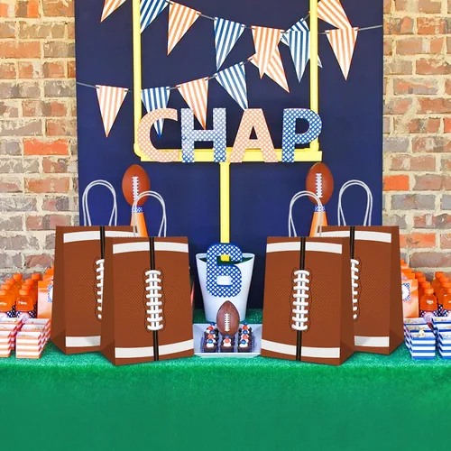 Vista 3 de 16 bolsas de regalo de fiesta para bolsas de papel de fútbol, bolsas de regalo, bolsas de recuerdo de fiesta para niños y adultos, suministros
